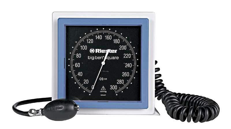 Riester blodtryksmåler, Big Ben aneroid, bordmodel m/velcromanchet
