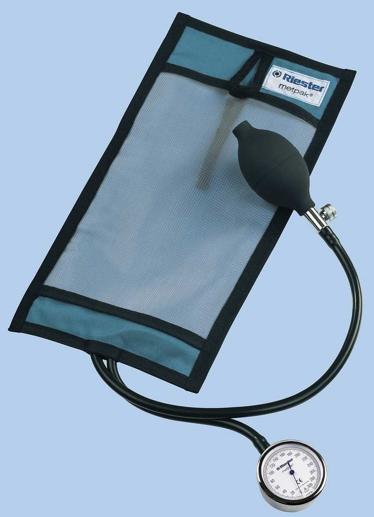Riester, Metpak blodmøllepose, incl. manometer, latexfri, 1000 ml