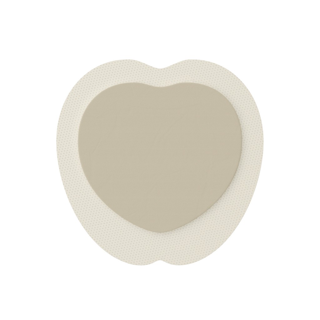 Mepilex Border Ag, border med sølv og silikone, sacrum, steril, 23 cm x 23 cm