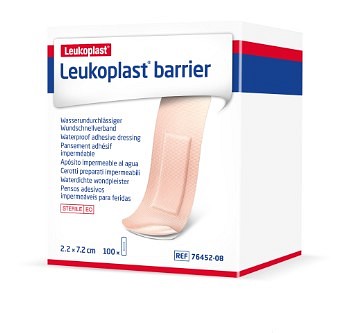 LEUKOPLAST Barrier, vandtæt plaster med kompres, steril, 22 mm x 72 mm