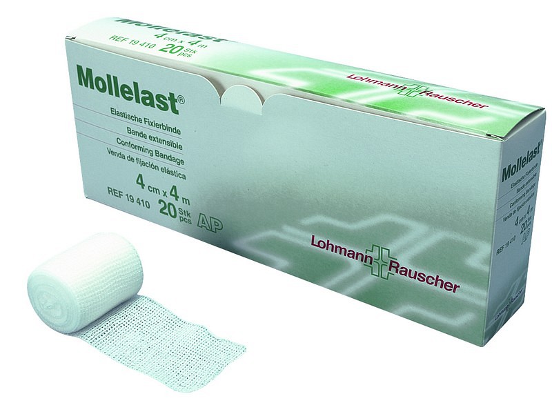 Mollelast, gazebind, 4 cm x 4 m
