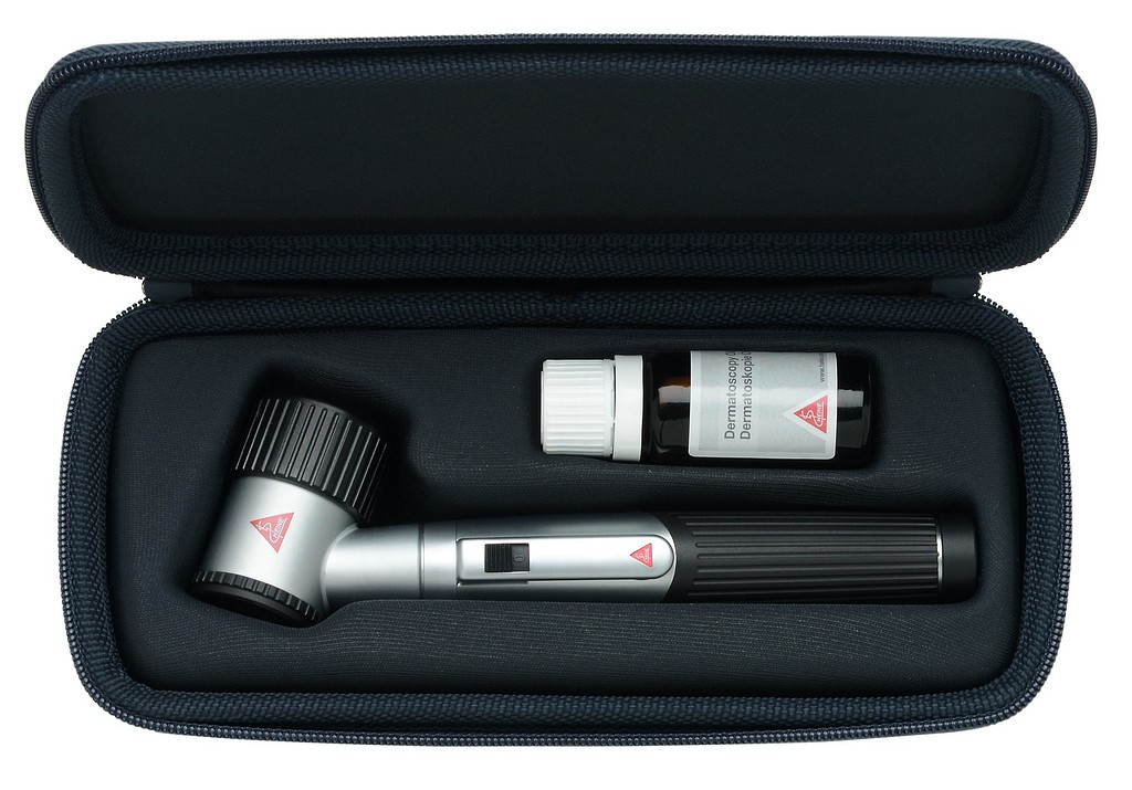 HEINE mini 3000, LED Dermatoskopsæt komplet