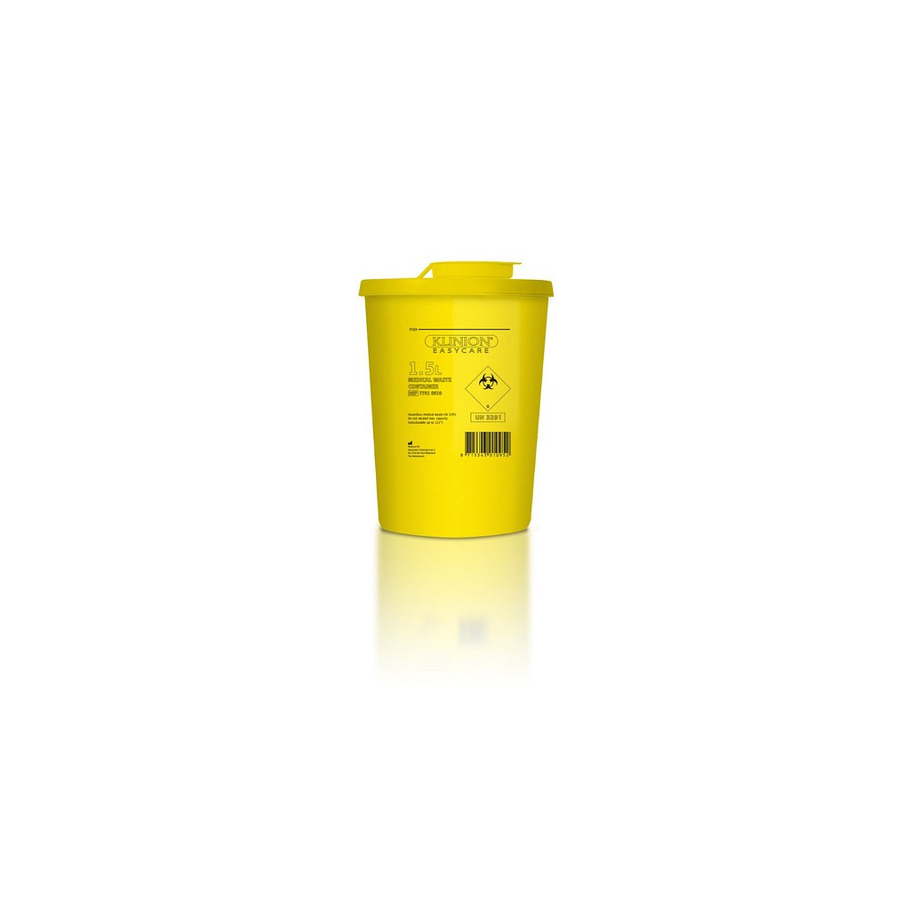 Klinion Easy Care kanylebeholder, gul, UN godkendt, 1,5 l