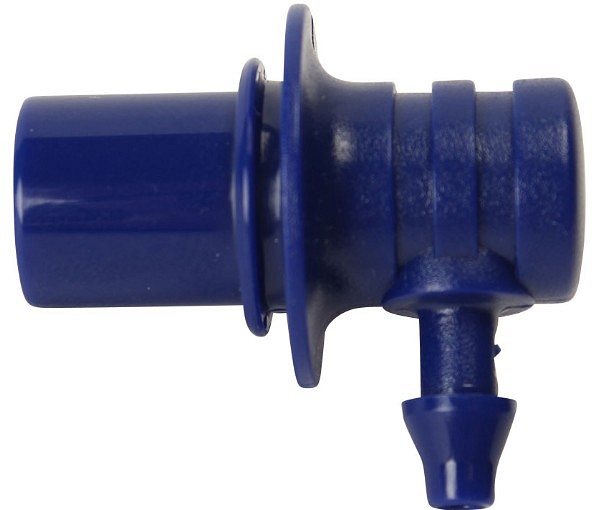 Omron, Air Plug B konnektor, blå (vinklet)