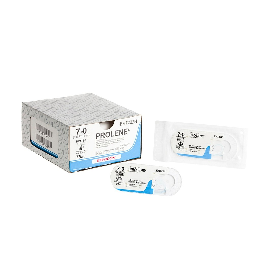 Ethicon Prolene, sutur, blå, 75 cm med CT-2 nål, steril, 2-0