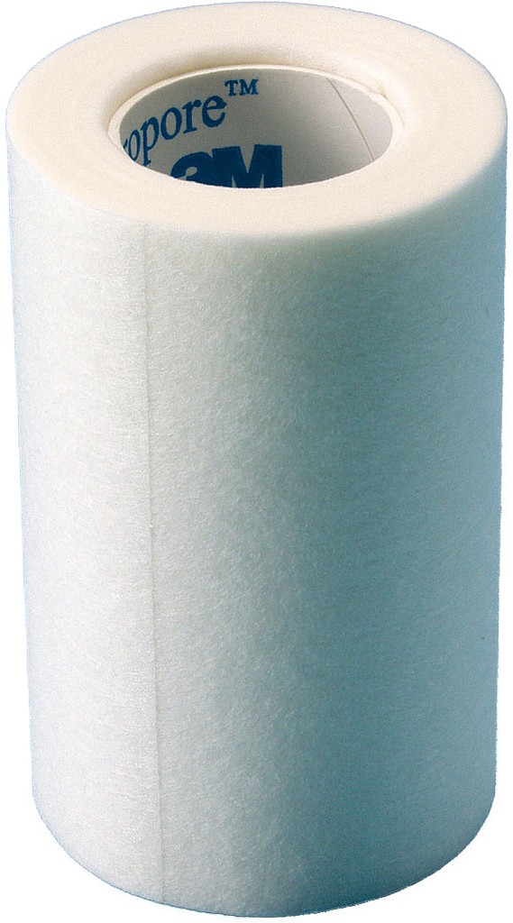 Micropore, fikseringstape, hvid, 7,5 cm x 9 m
