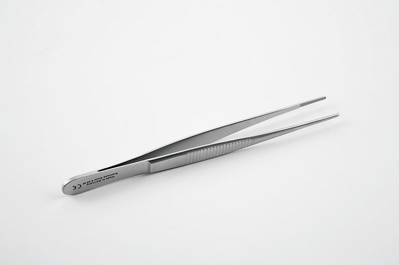 Medicon, pincet, anatomisk, lige, 1,3 mm bid, 11,5 cm