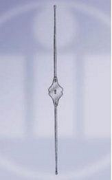 Medicon, sonde, Bowman-William, fig. 00-0, sterling sølv, 13 cm