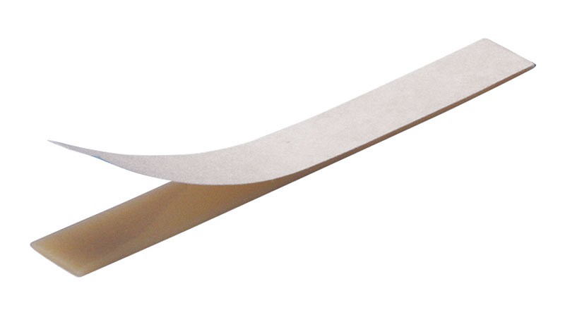 Urihesive, strips til urinkondom, dobbeltklæbende, 120 mm x 15 mm