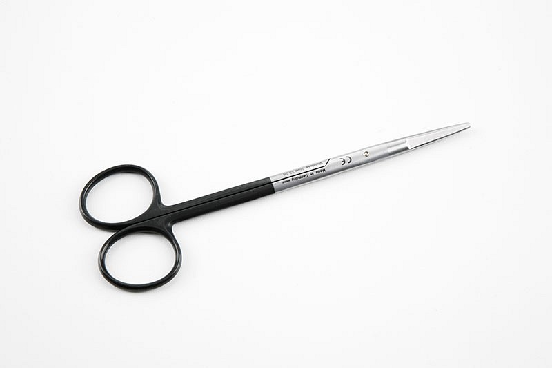 Medicon, saks, Metzenbaum, lige, st/st, black line, 14 cm