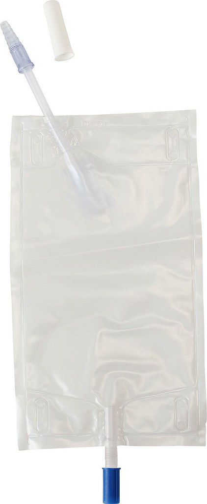 Unomedical, urinpose, 10 cm skrå slange, PP-aftap, 600 ml