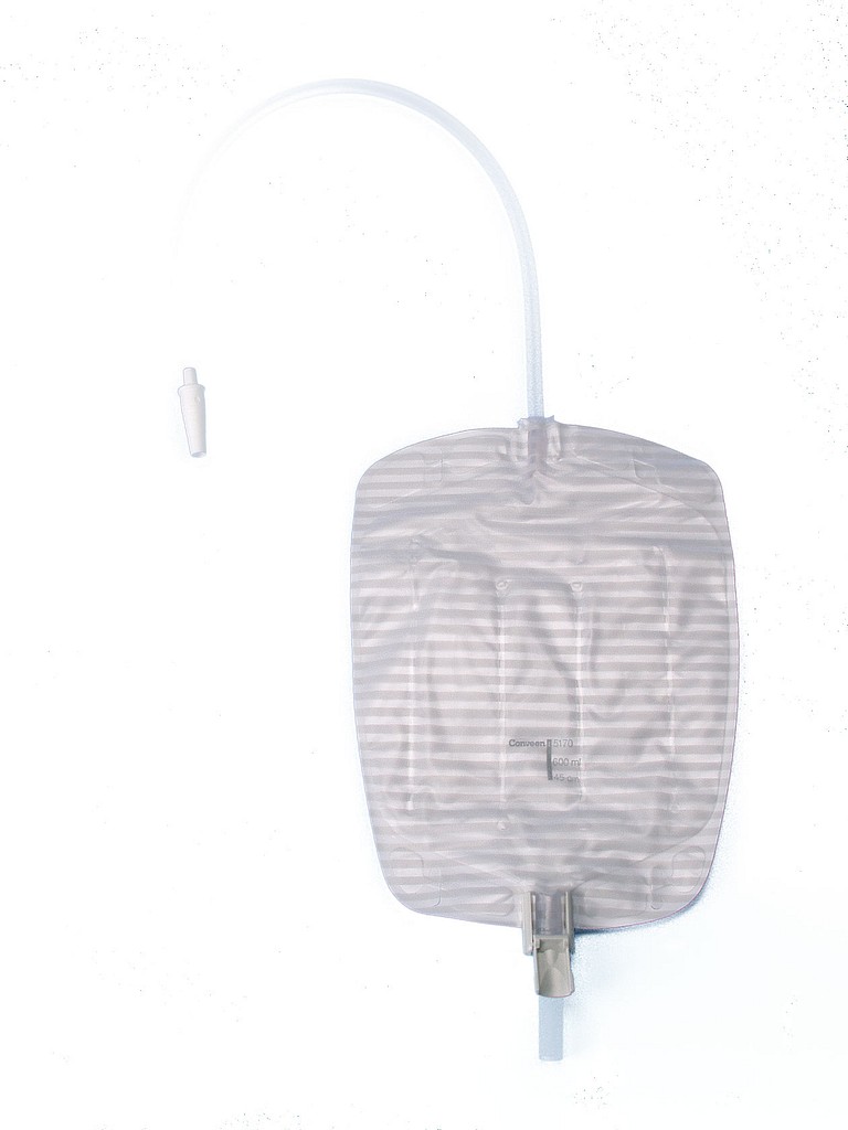 Conveen Contour, urinpose, 45cm just. slange, flerk, vippeaftap, 600 ml