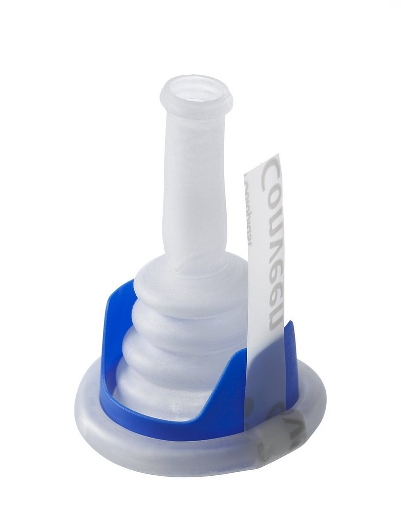 Conveen Security+, uridom, ekstra kort,klæbeflade 3 cm, TPO, Ø 21 mm