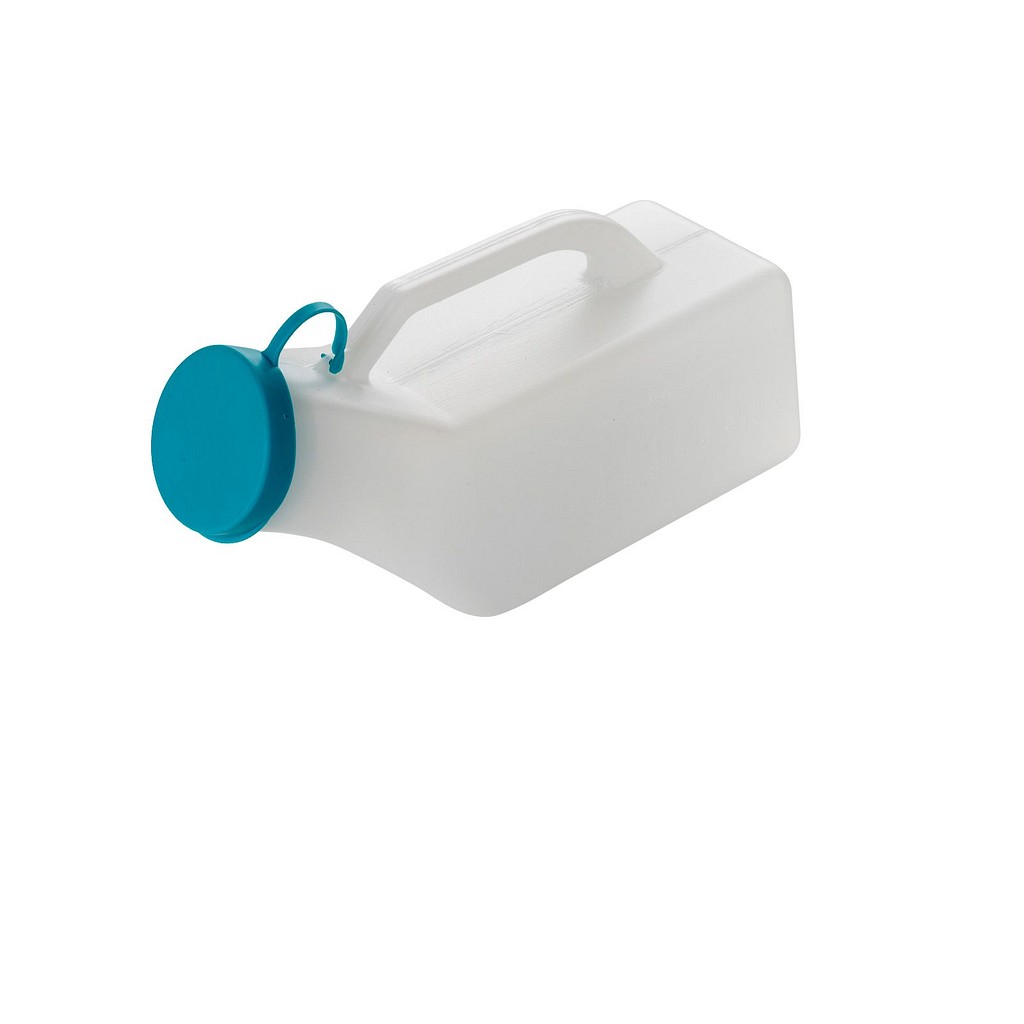 Warwick, urinkolbe med låg og hank, graduering, HDPE, 1000 ml