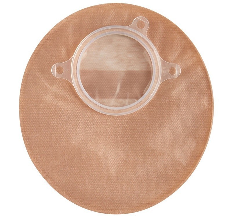 Natura+, 2-dels colostomipose, small, med vindue, beige, 57 mm ring