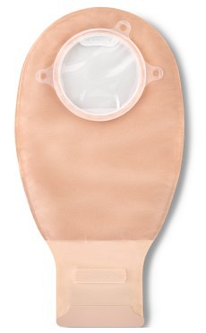 Natura+, 2-dels ileostomipose, Standard, vindue, beige, 45 mm ring