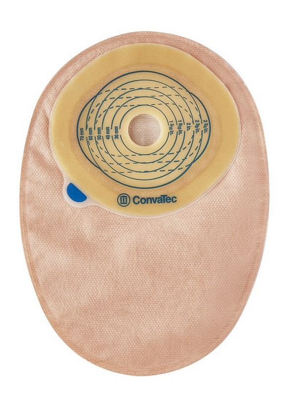 Esteem+, 1-dels colostomipose, Standard, med vindue, beige, 25 mm