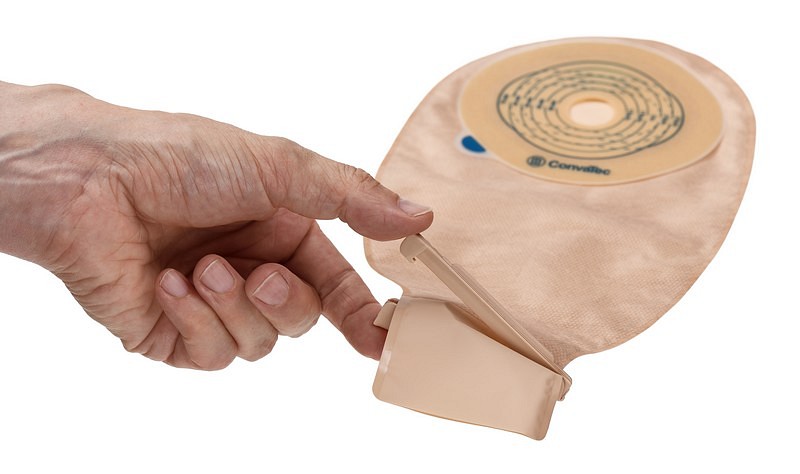 Esteem+, 1-dels ileostomipose, Small, lukkeklemme, beige, Ø 20-70 mm