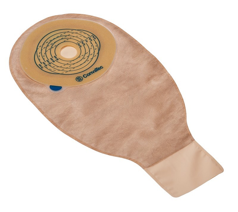 Esteem+, 1-dels ileostomipose, Small, lukkeklemme, beige, Ø 35 mm