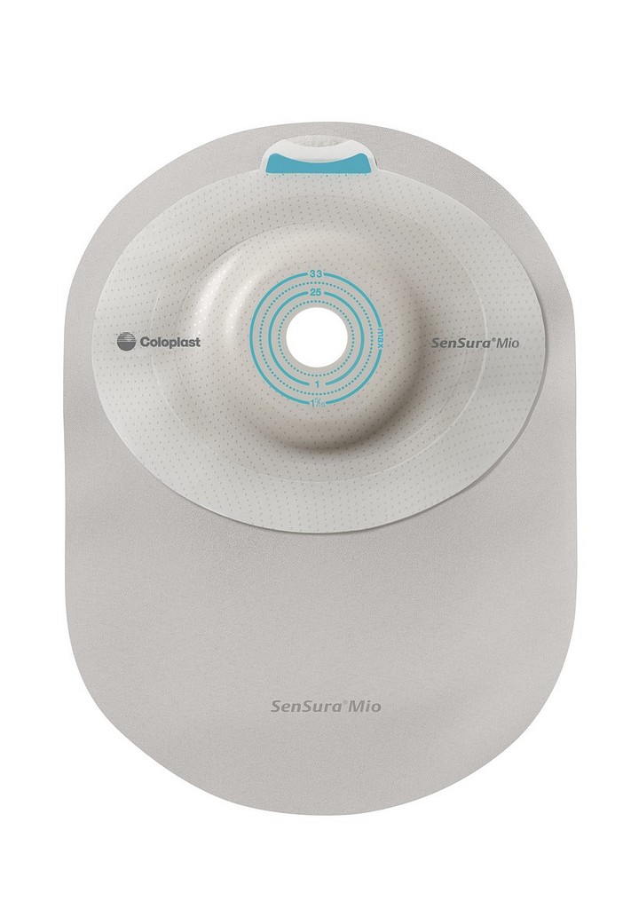Sensura Mio Convex Light, 1-dels colostomipose, Midi, vindue, grå, Ø 31-43 mm