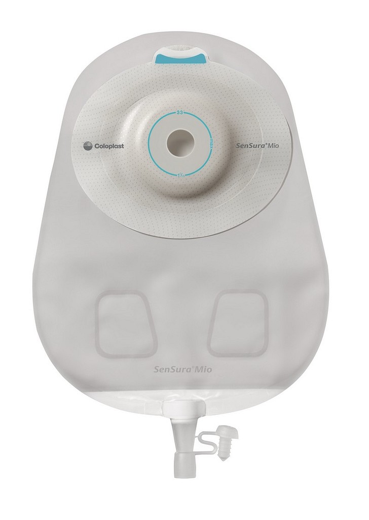 Sensura Mio Convex Light, 1-dels urostomipose, Maxi, u. vindue, klar, Ø 10-23 mm