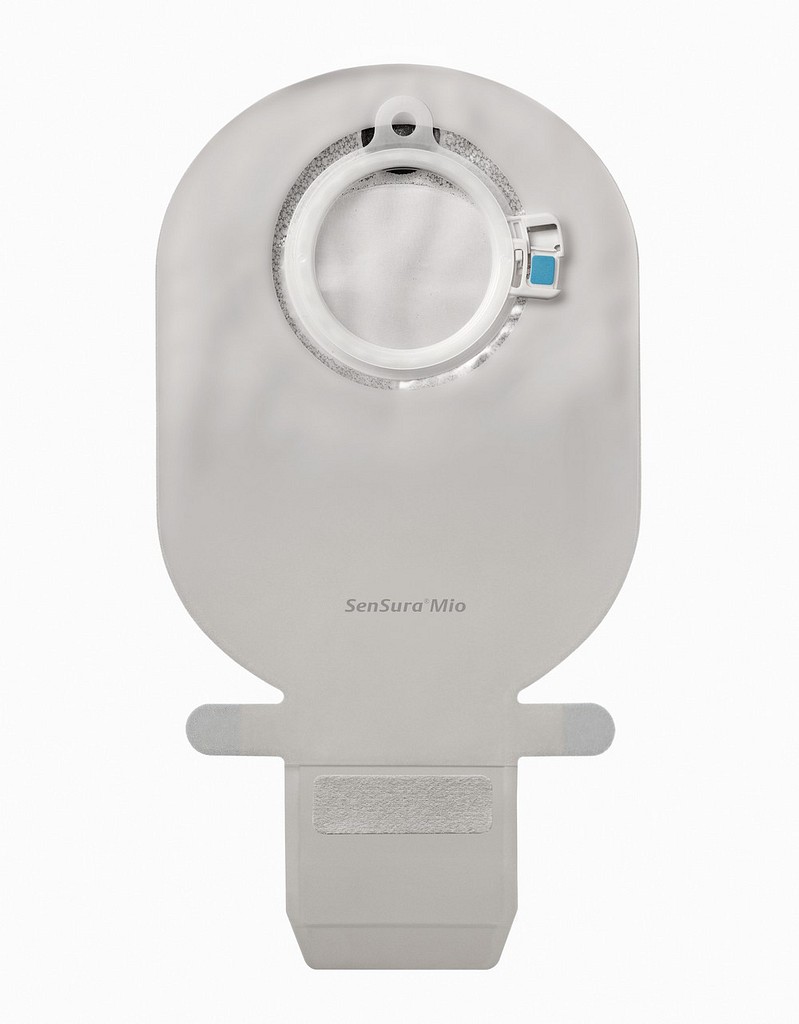 SenSura Mio Click, 2-dels ileostomipose, Midi, vindue, grå, 40 mm ring
