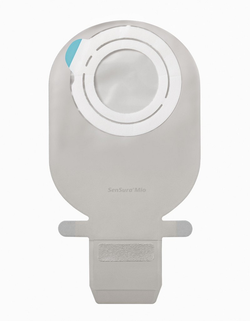 SenSura Mio Flex, 2-dels ileostomipose, Mini, vindue, grå, 50 mm ring