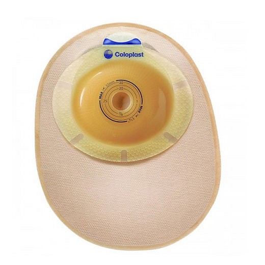 SenSura Convex Light, 1-dels colostomipose, Midi, 2 filtre, beige, Ø 15-33 mm