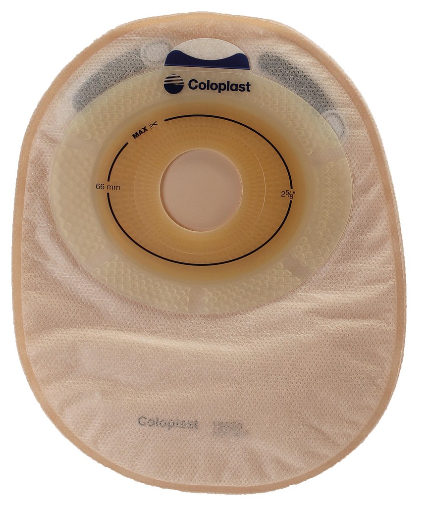 SenSura, 1-dels colostomipose, Midi, 2 filtre, beige, Ø 30 mm