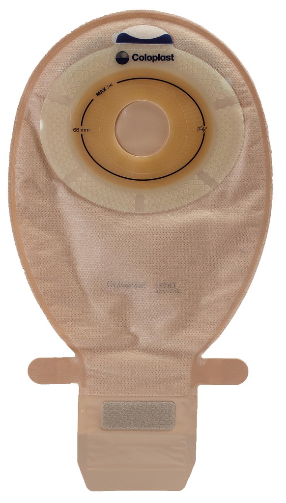 SenSura, 1-dels ileostomipose, Midi, med 2 filtre, beige, Ø 30 mm