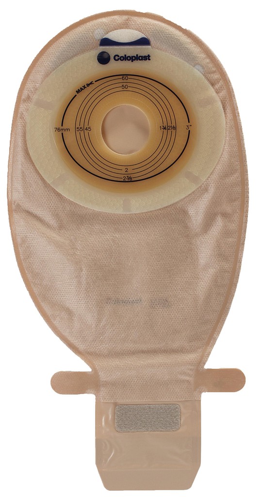 SenSura, 1-dels ileostomipose, Maxi, med 2 filtre, beige, Ø 35 mm