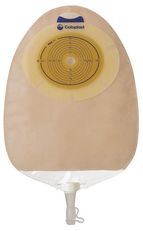 SenSura Convex Light, 1-dels uropose, flerkammer, bælteører, klar, Maxi, Ø 15-33 mm