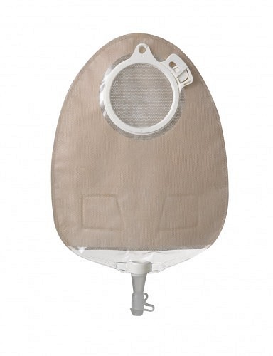 SenSura Click, 2-dels urostomipose, Maxi, flerkammer, beige, 40 mm ring