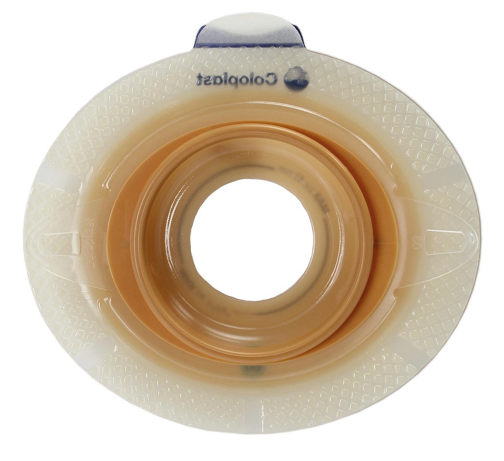 SenSura Click Convex Light, basisplade, 35mm hul, med bælteører, 60 mm ring