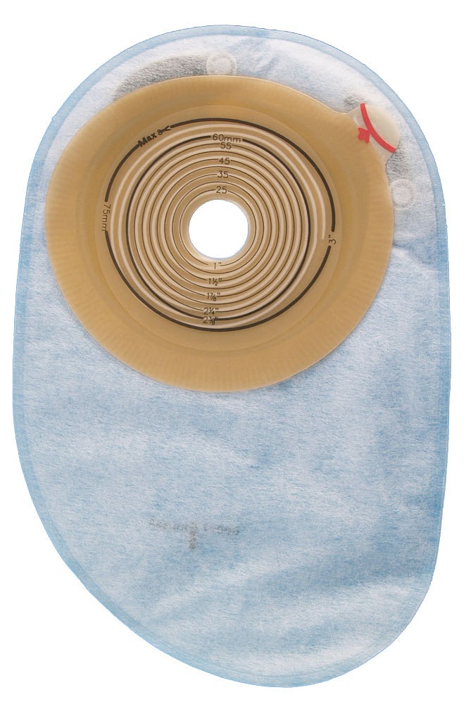Assura Plus, 1-dels colostomipose, Maxi, 2 filtre, klar, Ø 20 - 60x75 mm