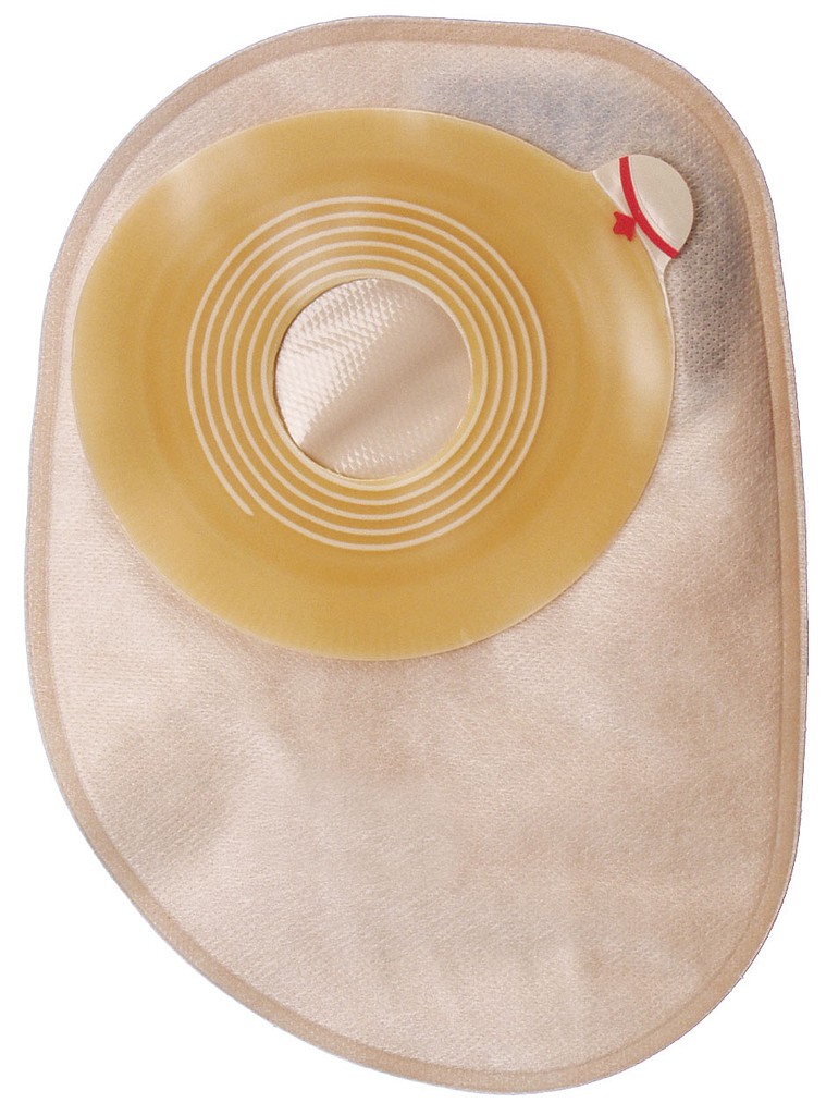 Assura Plus, 1-dels colostomipose, Midi, beige, Ø 35 mm