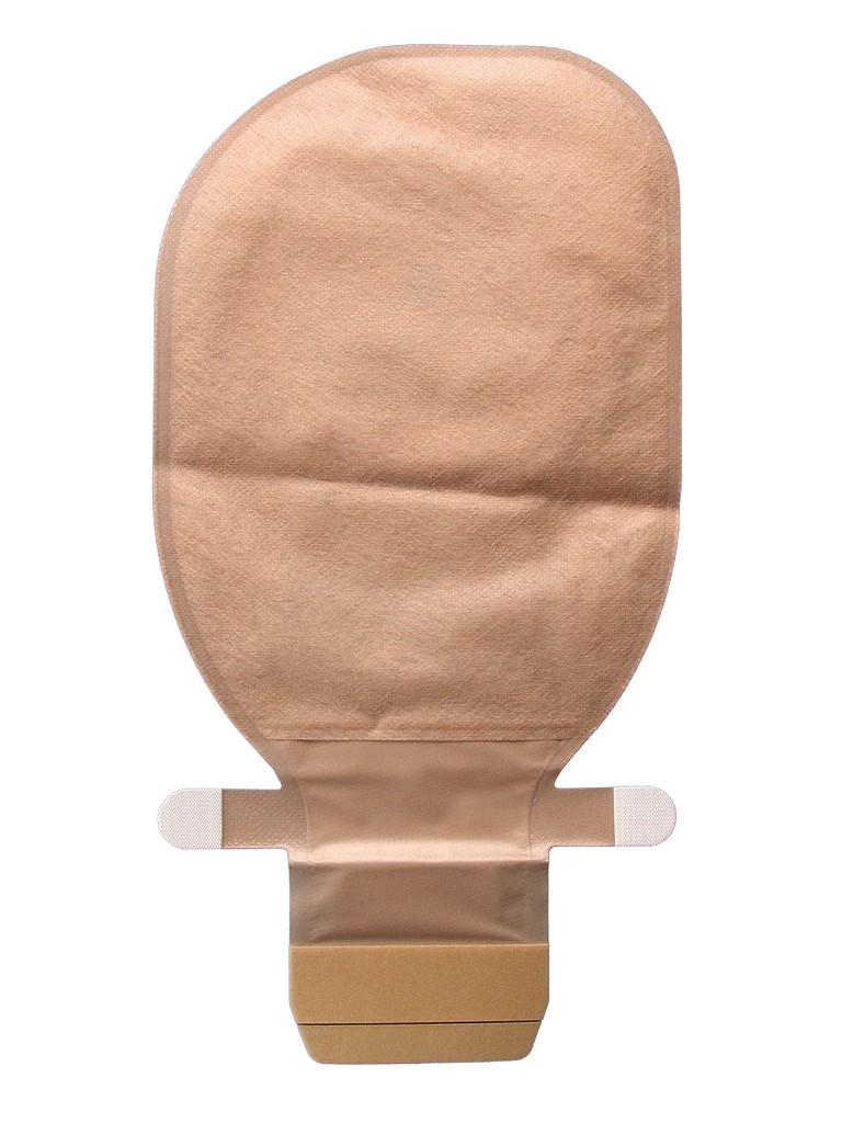 Assura Plus, 1-dels ileostomipose, Hide-Away udløb, Midi, beige, 25 mm