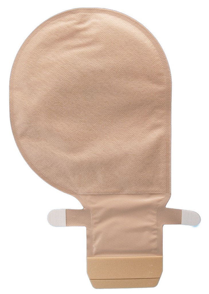 Assura Plus, 1-dels ileostomipose, Mini, Hide-Away dob.filt., beige, Ø 12 - 50x65 mm