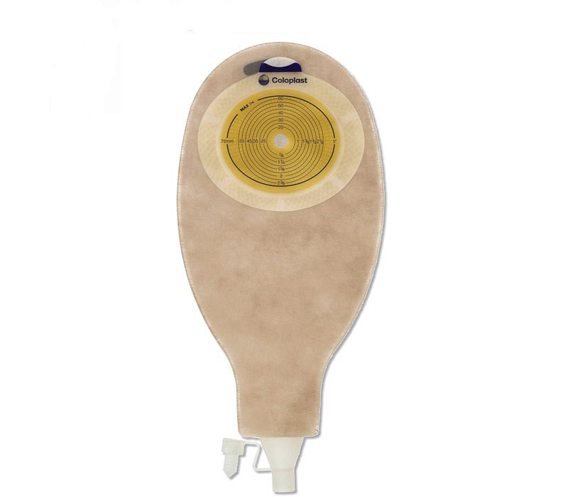 SenSura, 1-dels ileopose, Maxi/PO, vindue, beige, Ø 10-76 mm