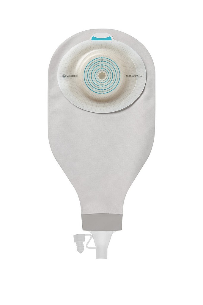 Sensura Mio High Output Convex Blød, 1-dels, PO udløb, vindue, bælteører, grå, Ø 10-50 mm