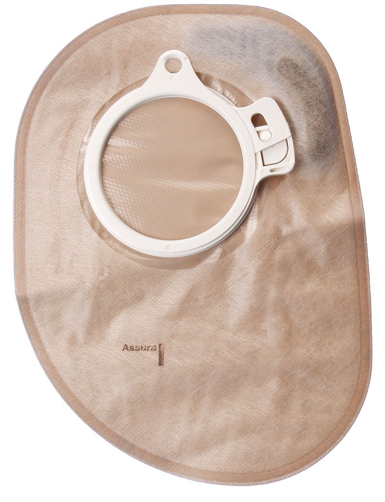 Assura Plus, 2-dels colostomipose, Midi, mønstret, beige, 60 mm ring