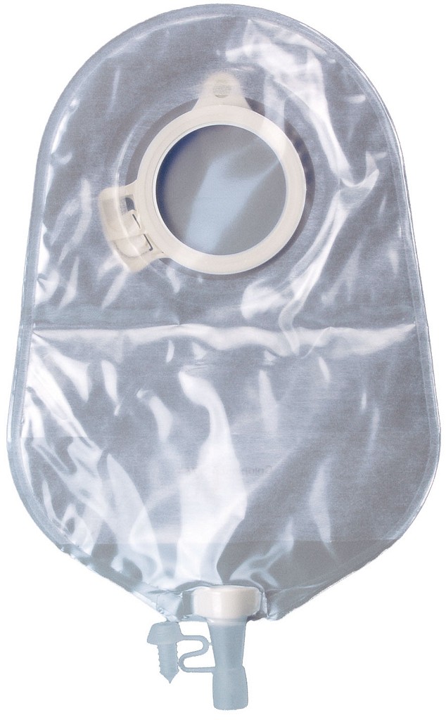 Assura, 2-dels urostomipose, Midi, klar, 40 mm ring
