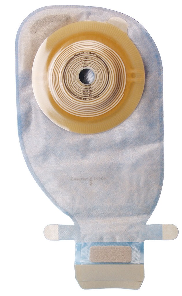 Assura Plus Convex Dyb, 1-dels ileostomipose, Maxi, Hide-Away udløb, klar, Ø 15-33 mm