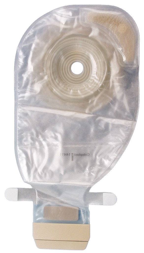 Assura Plus Convex Light, 1-dels ileostomipose, Maxi, Hide-away udløb, klar, Ø 15-33 mm