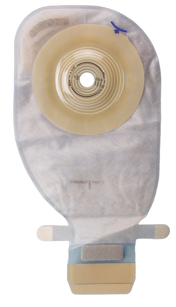 Assura Plus Convex Light, 1-dels ileostomipose, Maxi, Hide-away udløb, klar, Ø 15-33 mm