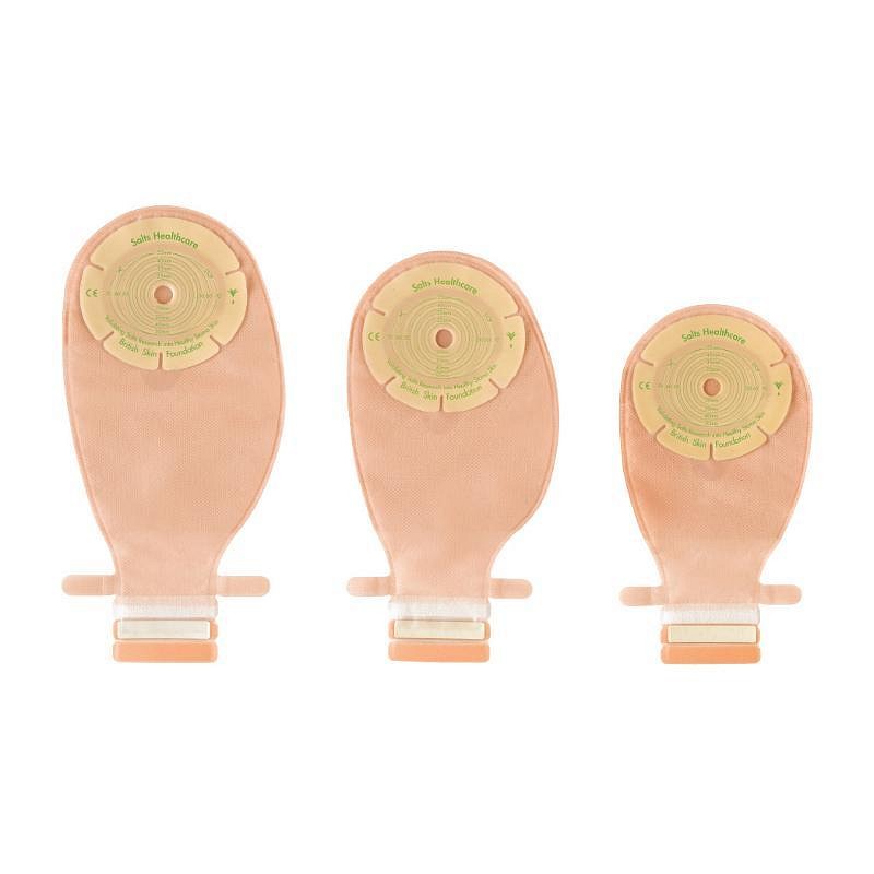 SALTS Confidence Natural, 1-dels ileostomipose, Standard, aloe vera, vindue,beige, Ø 28 mm
