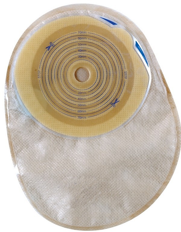 SALTS Confidence Comfort, 1-dels colostomipose, Standard, vindue, beige, 25 mm