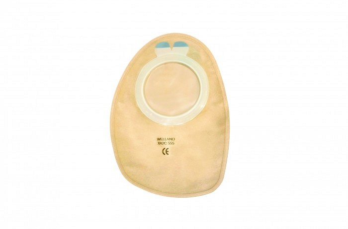 Flair Active Convex, 1-dels colostomipose, Midi, vindue, beige, 25 mm