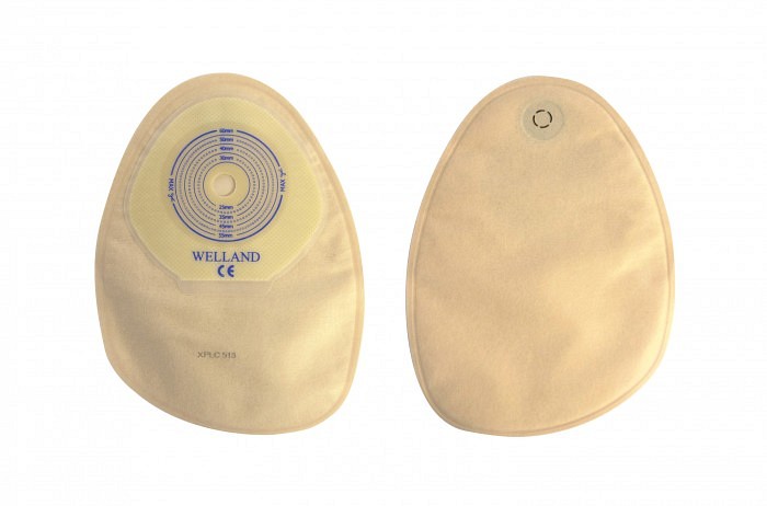 Flair Active, 1-dels colostomipose, Maxi, beige, opklipbar, Ø 13-60 mm