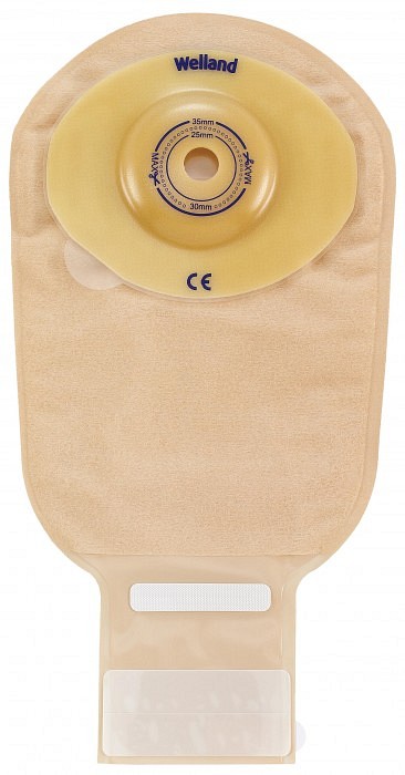 Flair Active Convex, 1-dels ileostomipose, Medium, vindue, beige, Ø 13-35 mm